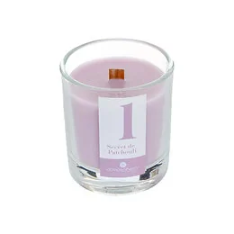 Bougie parfumée en verre Numia 180g - Secret de patchouli