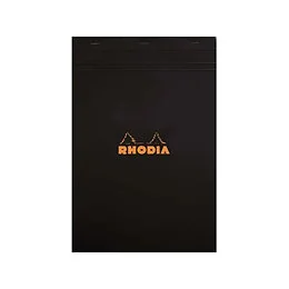 Bloc n°18 A4 Q.5x5 80 feuilles Rhodia noir
