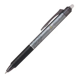 Stylo roller effaçable noir pointe fine FriXion Clicker Pilot