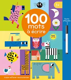 TRACER - EFFACER- RECOMMENCER - 100 MOTS À ÉCRIRE