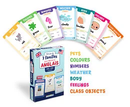 Mon jeu de 7 familles pour débuter en anglais CE1-CE2