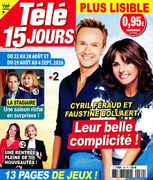 Magazine Tele 15 jours, numéro 189, du 15/08/2026