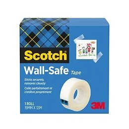Scotch Ruban adhésif Wall Safe 19 mmx33 m