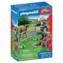 Playmobil 71467 Pompier avec faon
