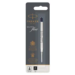 Recharge stylo bille noir fin Parker Quinkflow