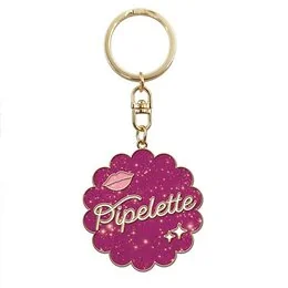 Porte-clés Paillettes « Pipelette »
