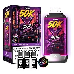 X-Bar 50K Kit Tokyo Nights Black Dragon Ice 20mg
