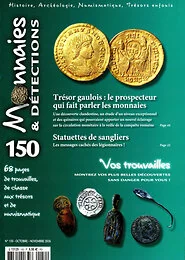 Magazine Monnaies et detections, numéro 150, du 30/09/2026