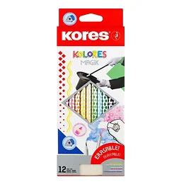 RDC Etui 12 crayons de couleurs + gomme Kolores Magic Korés