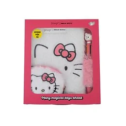 Set carnet A5 pelucheux porte-monnaie stylo Hello Kitty Mr Wonderful