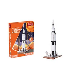 Puzzle 24 pieces 3d Fusée Saturne V 32.2 cm Explora