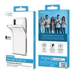 Coque souple transparente IPhone SE/8/7/6s/6 Myway
