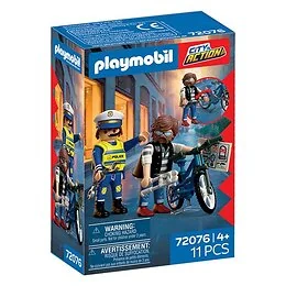 Playmobil 72076 Policier et voleur de vélo