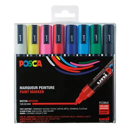 Etui 8 marqueurs peinture pointe moyenne Posca