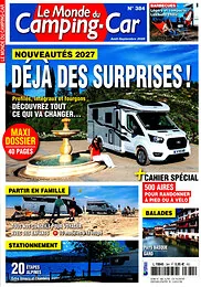 Magazine Le monde du camping car, numéro 384, du 09/07/2026