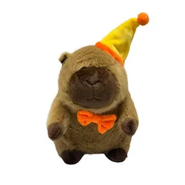 Peluche chapeau/noeud pap 20cm V2 Capybara