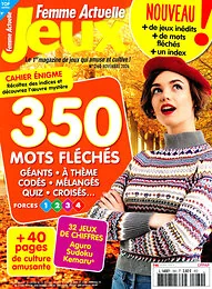 Magazine Femme actuelle jeux, numéro 260, du 01/10/2026