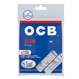 Sachet 150 Filtre 6 mm Just Paper OCB Slim
