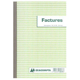 Manifold factures TVA 50 feuillets A5 dupli Exacompta
