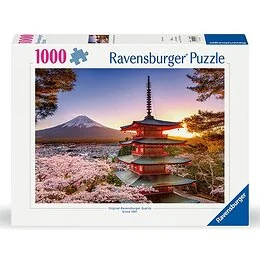 Puzzle 1000 pièces Cerisiers en fleurs du Mont Fuji Ravensburger