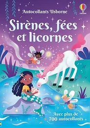 Sirènes, fées et licornes - Autocollants Usborne (volume combiné) - Dès 3 ans