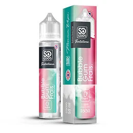 E-liquide So Good 50ml 0mg Bubble Gum Frais	