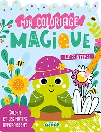 Mon P'tit Hemma - Mon coloriage magique - Le printemps ! - Colorie et les motifs apparaissent