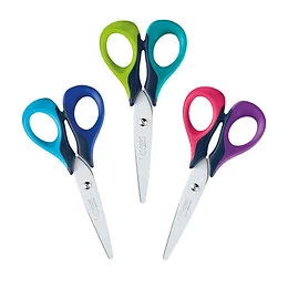 Ciseaux Sensoft 13 cm anneaux souples coloris aléatoire Maped