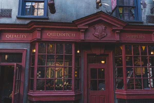façade d’une boutique du film Harry Potter